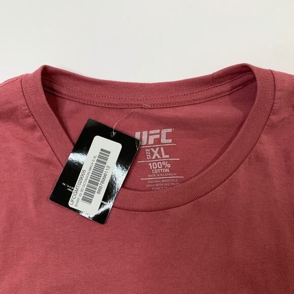 UFC Shirt Mens XL Extra Large Mauve Octagon Ultimate Fighting Championship Tee - Picture 4 of 7